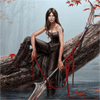 99px.ru аватар Девушка на дереве с мечом
