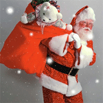99px.ru аватар Дед Мороз с мешком подарков