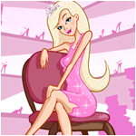 99px.ru аватар Девушка блондинка в розовом платье