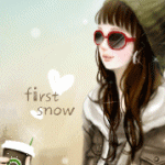 99px.ru аватар Девушка пол снегом (first snow)