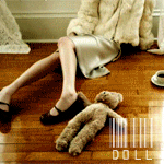 Аватар Девушка с мишкой на полу (doll)