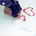 Аватар Сердечки на снегу (Love winter)