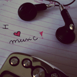 Аватар I love music! (плеер и наушники)