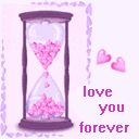 Аватар Песочные часы с сердечками (love you forever)