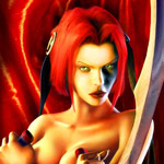Аватар Аватар с вампиршей из игры и фильма Bloodrayne, картинка с девушкой с оружием