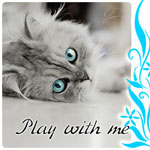 99px.ru аватар Котенок и надпись *Play with me*