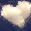99px.ru аватар На небе облако в форме сердца, вокруг звёздочки