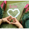 99px.ru аватар Сердце из рук, сердце на асфальте (Love)