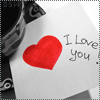 Аватар На бумаге нарисовано сердце и написано I love you