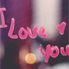 Аватар На стекле написано i love you