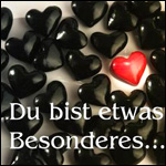 Аватар Красное сердце среди черных (Du bis ewas Besonderes...)
