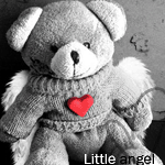 Аватар Мишка-ангел с сердечком (Little angel)