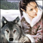 99px.ru аватар Эльфийка и волк