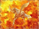 99px.ru аватар Пегас вырывается из пламени