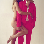 99px.ru аватар Голая девушка обняла парня в розовом костюме