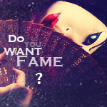 Аватар Лицо девушки за веером (Do you want fame?)