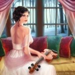 Аватар Девушка со скрипкой