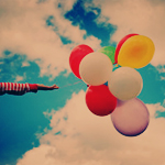 Аватар Девушка с воздушными шарами