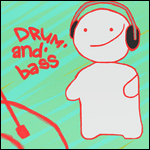 Аватар Человечек в наушниках (Drum' and' bass)