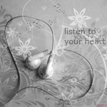 Аватар Наушники сложенные в форме сердца (listen to your heart)