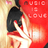Аватар Девушка в наушниках (music is love)