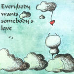 Аватар Человечек тянется за сердцем (Everybody wants somebody's love)