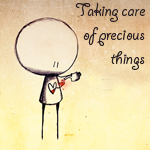 Аватар Человечек с красным сердцем (Taking care of precious things)