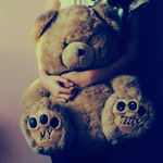 99px.ru аватар Девушка прижала к себе мишку (My teddy)