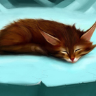 99px.ru аватар Рыжий котик спит