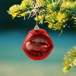 99px.ru аватар Новогодняя игрушка на елке в виде женских губ