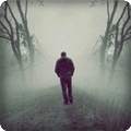 99px.ru аватар Одинокий мужчина уходит в туман