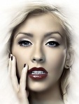 Аватар Кристина Мария Агилера / Christina Maria Aguilera, портрет на белом фоне