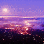 99px.ru аватар Движение облаков над ночным городом
