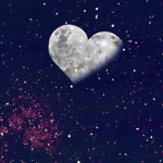 99px.ru аватар Звездное небо озарила луна в форме сердца и пролетела падающая звезда...