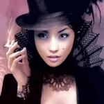 99px.ru аватар Дама в шляпке с сигаретой