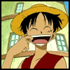 Аватар Луффи растягивает рот (аниме 'Ван Пис/One Piece')