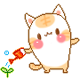 Аватар Забавный кот поливает растение