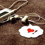 99px.ru аватар Mp3-плеер с наушниками и нарисованное сердечко