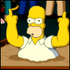 99px.ru аватар Гомер из мультсериала 'Симпсоны' тыкает факи