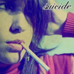 Аватар Курящая девушка ('Suicide' / 'Суицид')