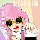 Аватар Розоволосая девушка (You're trash, baby!)
