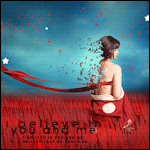 Аватар Девушка растворяется ('I believe in you and me' / 'Я верю в нас с тобой')