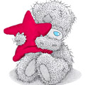 Аватар Teddy Bear (плюшевый мишка Тедди) с подушкой в виде звезды