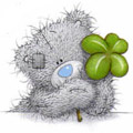 Аватар Teddy Bear (плюшевый мишка Тедди) с четырехлистным клевером