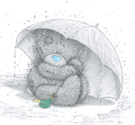 99px.ru аватар Teddy Bear (плюшевый мишка Тедди) под зонтом
