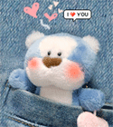 Аватар Плюшевый мишка в кармашке (I love you)