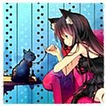 99px.ru аватар Девушка-неко и кошка