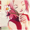 99px.ru аватар Сакура с цветком (аниме Наруто/anime Naruto)