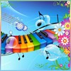 99px.ru аватар Разноцветное пианино ноты и цветы