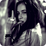 Аватар Девушка показывает fuck